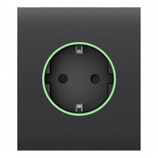 Фронтальна панель Ajax CenterCover (smart) [type F] [55] ASP graphite/графіт для розумної розетки Outlet (type F)