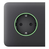 Фронтальна панель Ajax SideCover (smart) [type F] [55] ASP graphite/графіт для розумної розетки Outlet (type F)