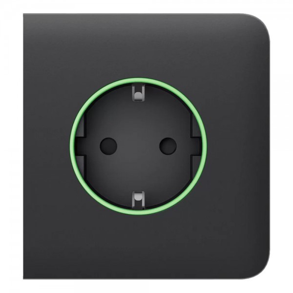 Фронтальна панель Ajax SideCover (smart) [type F] [55] ASP graphite/графіт для розумної розетки Outlet (type F)