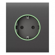 Фронтальна панель Ajax CenterCover (smart) [type F] [55] ASP grey/сіра для розумної розетки Outlet (type F)