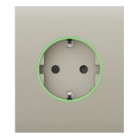 Фронтальна панель Ajax CenterCover (smart) [type F] [55] ASP ivory/слонова кістка для розумної розетки Outlet (type F)