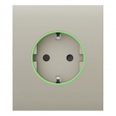 Фронтальна панель Ajax CenterCover (smart) [type F] [55] ASP ivory/слонова кістка для розумної розетки Outlet (type F)