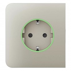 Фронтальна панель Ajax SideCover (smart) [type F] [55] ASP ivory/слонова кістка для розумної розетки Outlet (type F)