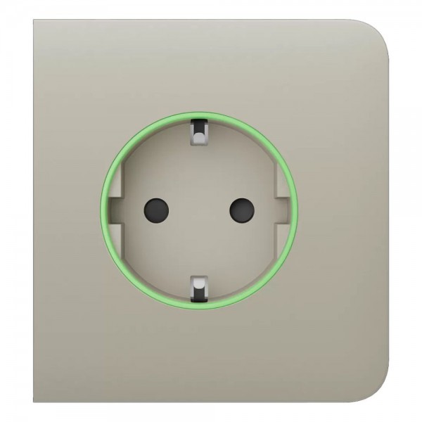 Фронтальна панель Ajax SideCover (smart) [type F] [55] ASP ivory/слонова кістка для розумної розетки Outlet (type F)