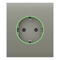Фронтальна панель Ajax CenterCover (smart) [type F] [55] ASP olive/оливкова для розумної розетки Outlet (type F)