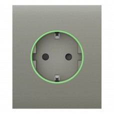 Фронтальна панель Ajax CenterCover (smart) [type F] [55] ASP olive/оливкова для розумної розетки Outlet (type F)