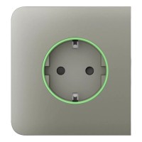 Фронтальна панель Ajax SideCover (smart) [type F] [55] ASP olive/оливкова для розумної розетки Outlet (type F)