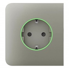 Фронтальна панель Ajax SideCover (smart) [type F] [55] ASP olive/оливкова для розумної розетки Outlet (type F)