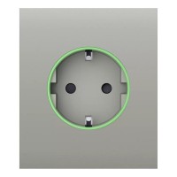 Фронтальна панель Ajax CenterCover (smart) [type F] [55] ASP oyster/устрична для розумної розетки Outlet (type F)