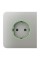 Фронтальна панель Ajax SideCover (smart) [type F] [55] ASP oyster/устрична для розумної розетки Outlet (type F)