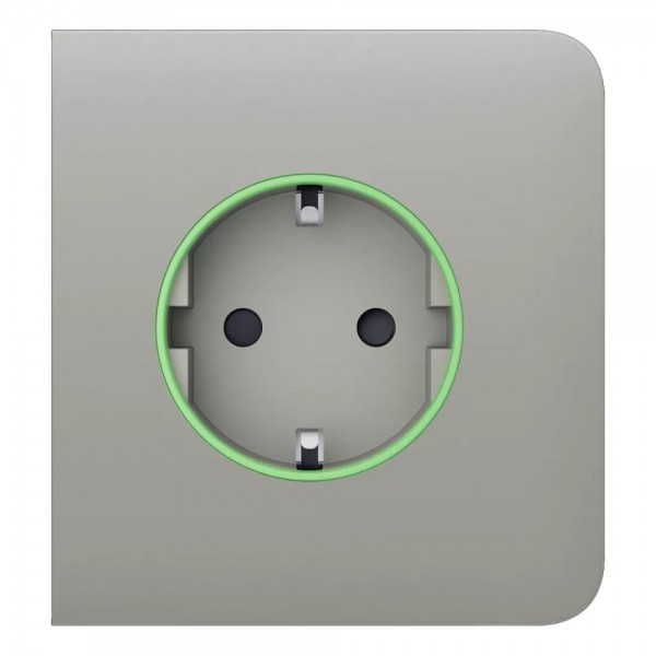 Фронтальна панель Ajax SideCover (smart) [type F] [55] ASP oyster/устрична для розумної розетки Outlet (type F)