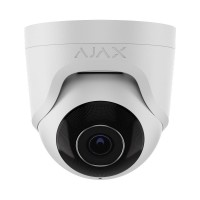 IP-відеокамера 5Mp Ajax TurretCam (5 Mp/2.8 mm) (8EU) ASP White 2.8mm з мікрофоном