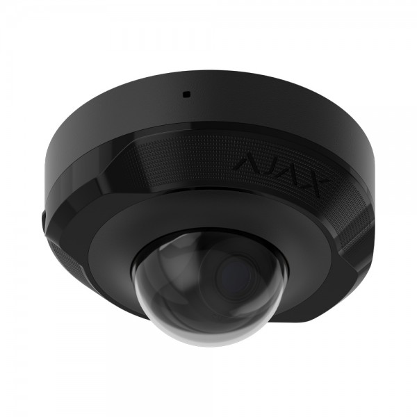 IP-відеокамера 8Mp Ajax DomeCam Mini (8 Mp/2.8 mm) (8EU) ASP Black 2.8mm з мікрофоном
