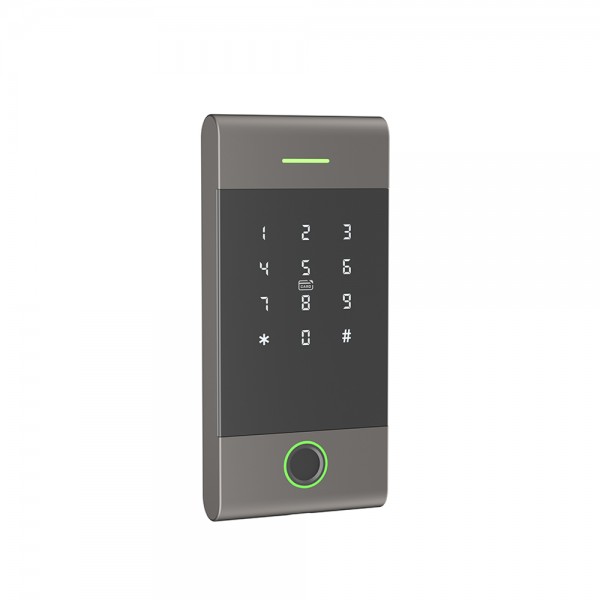 Клавіатура з Bluetooth, з контролером, зчитувачем відбитків пальців та карт Mifare Trinix TRK-1206BTFW Black