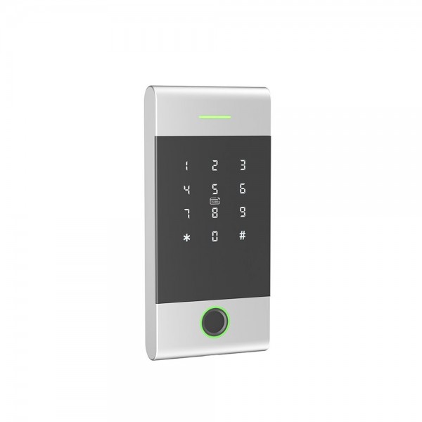 Клавіатура з Bluetooth, з контролером, зчитувачем відбитків пальців та карт Mifare Trinix TRK-1206BTFW Silver