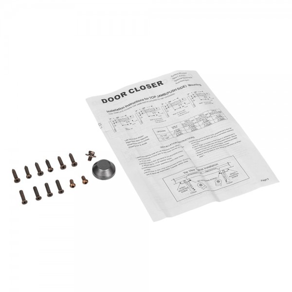 Дверний доводчик Dortec DT-63 Graphite 45-65 кг