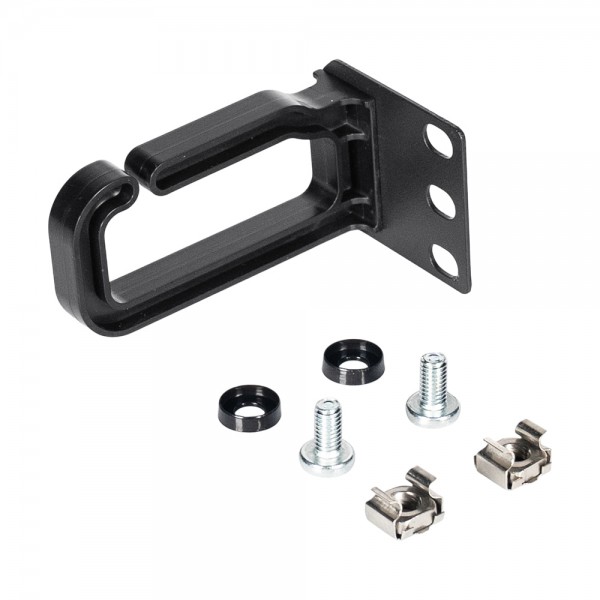 Кабельний організатор-кільце Trinix TRX-1U/CM-R Black для комутаційної шафи 19