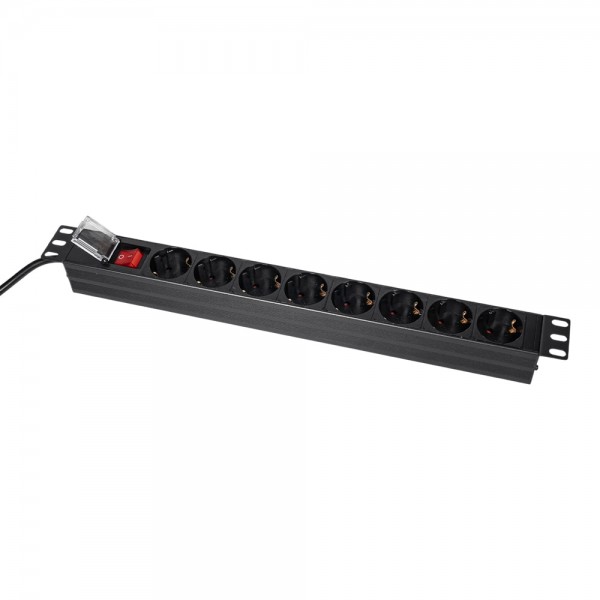 Блок розеток Trinix TRX-PDU/8M-16А Black для комутаційної шафи 19
