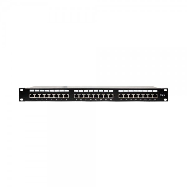 Патч-панель 24 порти NVC-PN-12/24 CAT5/CAT6 19