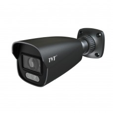 IP-відеокамера 6Mp TVT TD-9462E4(D/PE/AW3) Black 2.8mm, ІЧ+LED-підсвічування, з мікрофоном