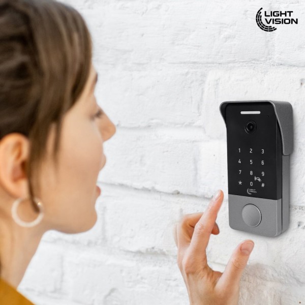 Відеопанель 2Mp Light Vision RIO FHD(KEY) Silver зі зчитувачем Mifare та клавіатурою