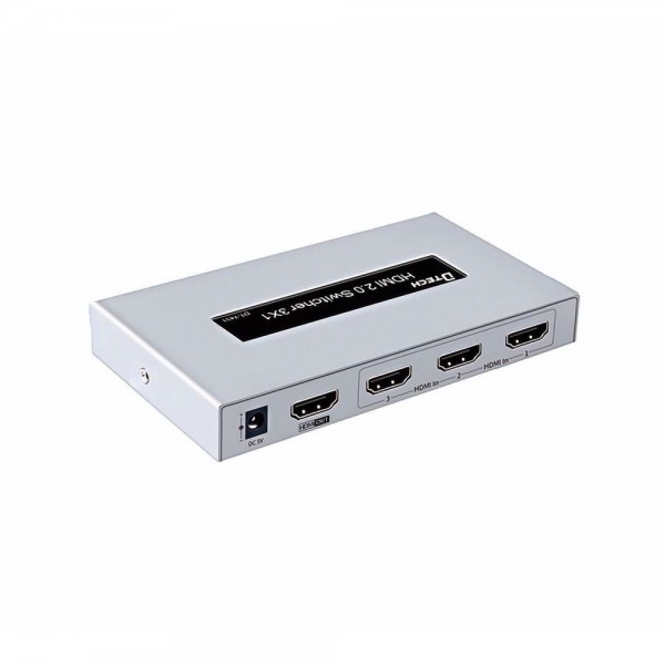 Комутатор 4K HDMI 2.0 3x1 Dtech DT-7431
