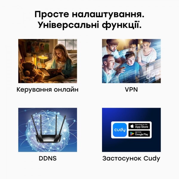 WiFi Mesh 4G LTE-маршрутизатор Cudy LT400 CAT4 N300