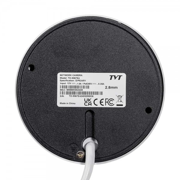 IP-відеокамера 6Mp TVT TD-9567E4(D/PE/AR1) White 2.8mm з 2 мікрофонами