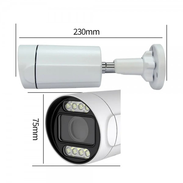 IP-відеокамера з WiFi 4Mp Light Vision VLC-5268WI(Tuya) 3.6mm, ІЧ+LED-підсвічування, з мікрофоном