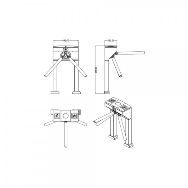 Турнікет-трипод Trinix TRX-3000TS