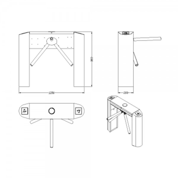 Турнікет-трипод Trinix TRX-5000TS