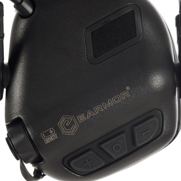 Активні захисні навушники Earmor M32 Plus (BK) Black з гарнітурою