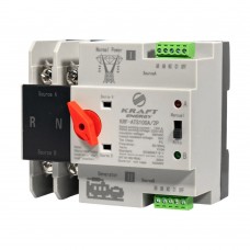 Автоматичний перемикач (АВР) під DIN-рейку Kraft KRF-ATS100A/2p 2 полюси
