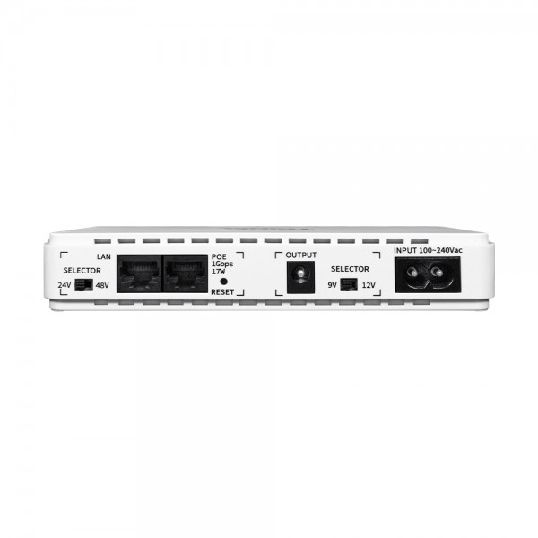 Джерело безперебійного живлення DC UPS Trinix TRX-MUPS-1748 PoE (10000mAh) 5V/9V/12V/24V/48V/PoE 1Gbps, Li-ion 4*2.5Ah, для роутера і медіаконвертера