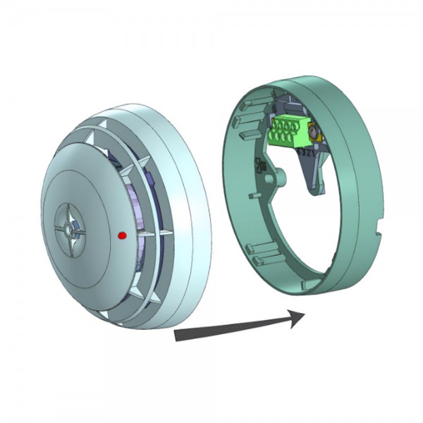 Сповіщувач пожежний димовий точковий Електронмаш CV8
