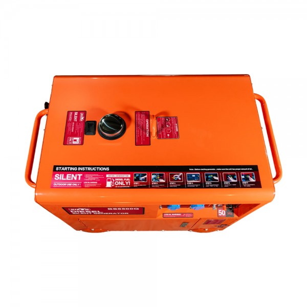 Генератор дизельний однофазний 5 кВт Bison BS8500Q