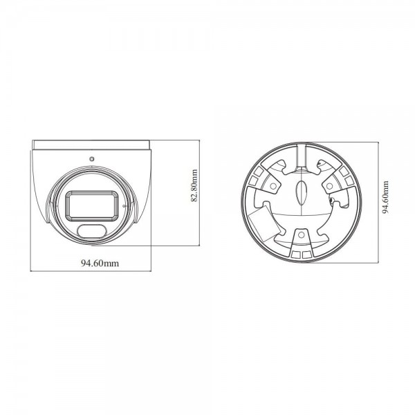IP-відеокамера 8Mp TVT TD-9584S4-C(D/PE/AW2) White 2.8mm, ІЧ+LED-підсвічування, з мікрофоном
