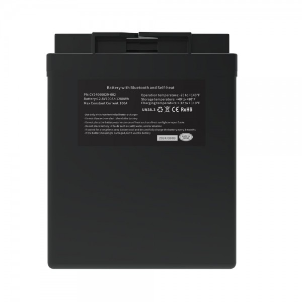 Акумуляторна батарея літій-залізо-фосфатна 12.8В 100Аг Cyclen 12.8V 100AH LiFePo4 (підігрів/Bluetooth)