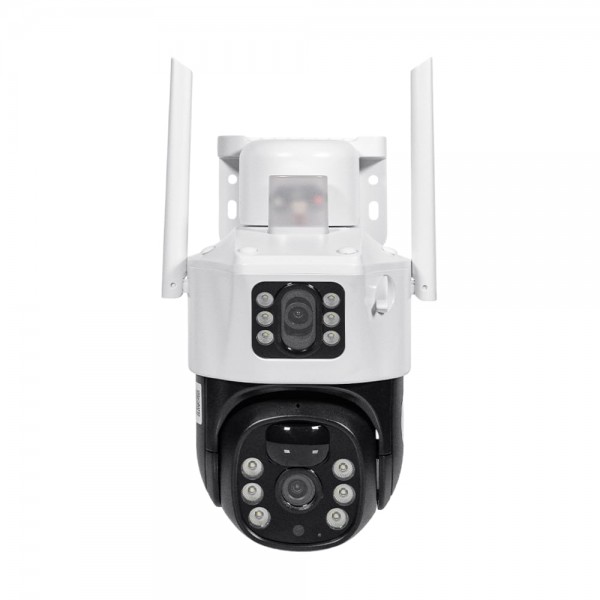 IP PTZ-відеокамера автономна з 4G та сонячною панеллю 2Mp+2Mp Light Vision VLC-9192IG/2C (Solar) White 4mm, на акумуляторних батареях