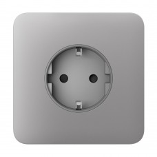 Фронтальна панель Ajax SoloCover (basic) [type F] fog/димна для розетки Outlet (type F)