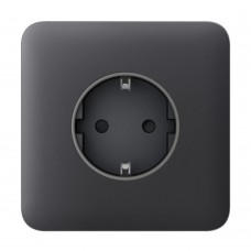 Фронтальна панель Ajax SoloCover (basic) [type F] graphite/графіт для розетки Outlet (type F)