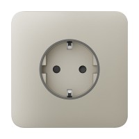 Фронтальна панель Ajax SoloCover (basic) [type F] ivory/слонова кістка для розетки Outlet (type F)