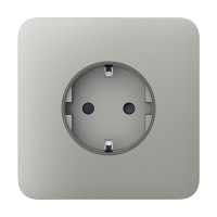 Фронтальна панель Ajax SoloCover (basic) [type F] oyster/устрична для розетки Outlet (type F)