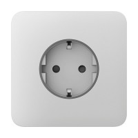 Фронтальна панель Ajax SoloCover (basic) [type F] white/біла для розетки Outlet (type F)