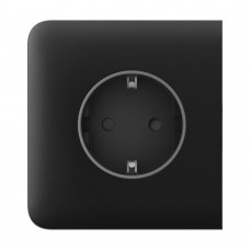 Фронтальна панель Ajax SideCover (basic) [type F] black/чорна для розетки Outlet (type F)