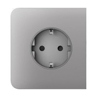 Фронтальна панель Ajax SideCover (basic) [type F] fog/димна для розетки Outlet (type F)