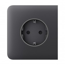 Фронтальна панель Ajax SideCover (basic) [type F] graphite/графіт для розетки Outlet (type F)