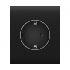 Фронтальна панель Ajax CenterCover (basic) [type F] black/чорна для розетки Outlet (type F)