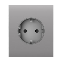 Фронтальна панель Ajax CenterCover (basic) [type F] fog/димна для розетки Outlet (type F)