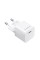 Мережевий зарядний пристрій Choetech PD5010 PD20W GAN USB-C White